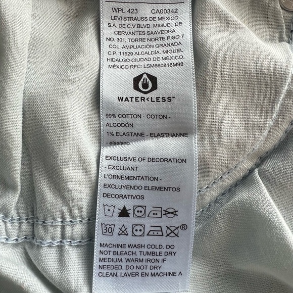 Levi Strauss Signature Stretch Classic Blue Midi Denim Skirt Size 18 W34 - Picture 5 of 5